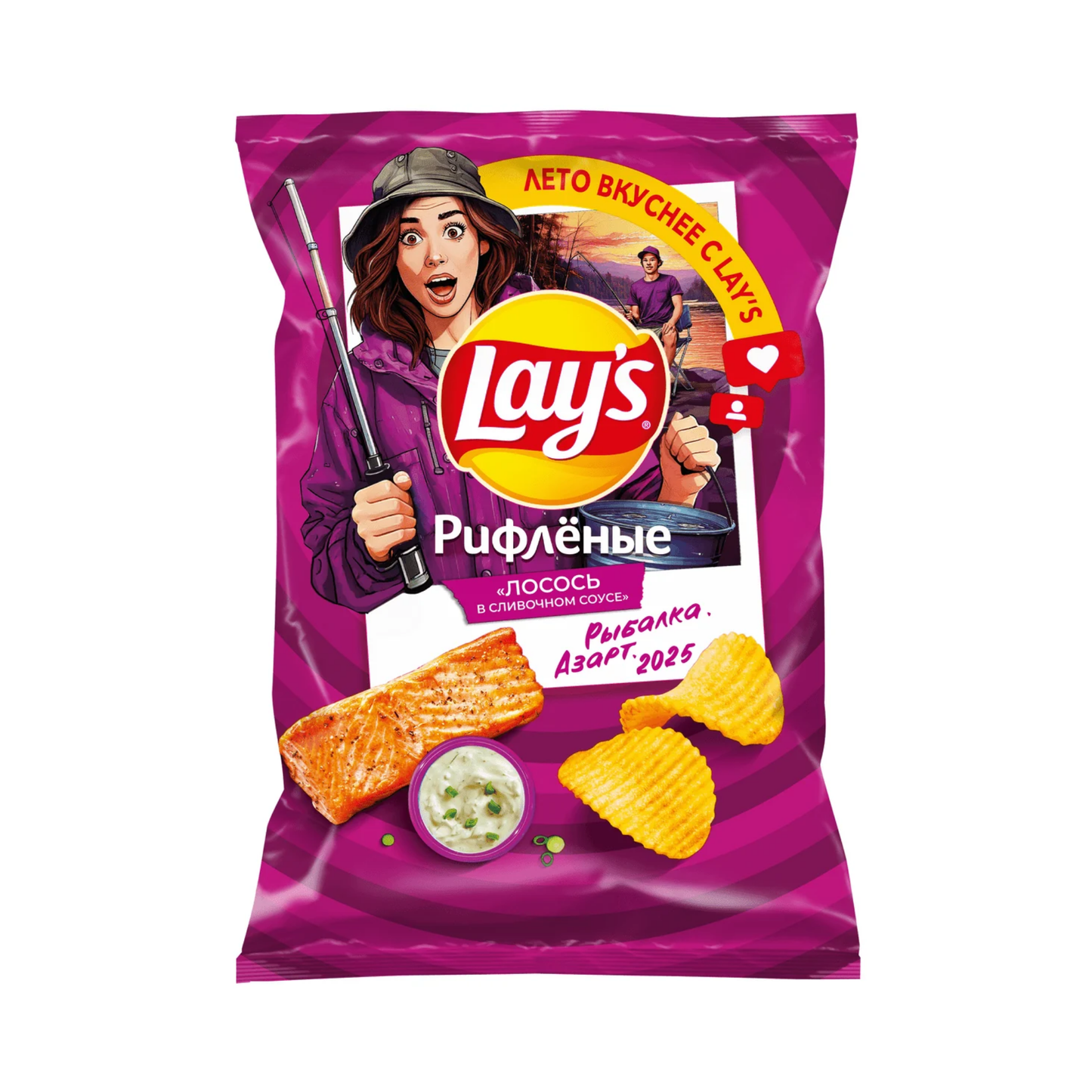 LAY'S Potato Chips Salmon, 140g