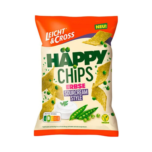 LEICHT & CROSS Happy Chips Pea Sour Cream, 90g