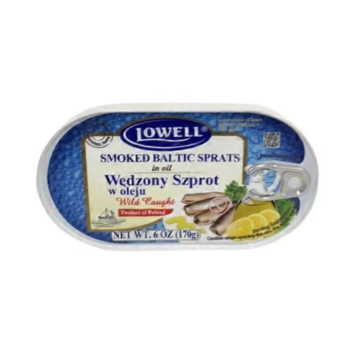 LOWELL Baltic Smoked Sprats in Oil, 170g