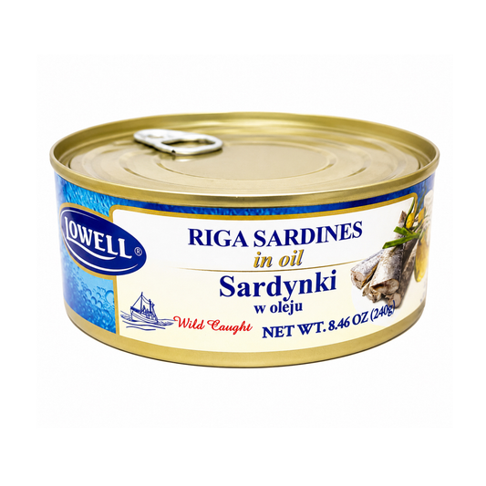 LOWELL Riga Sardines in Oil, 240g