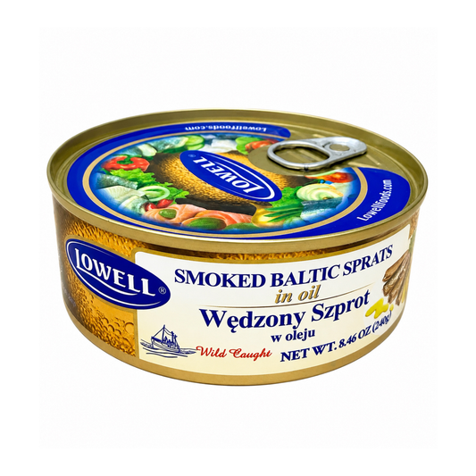 LOWELL Smoked Baltic Sprats in Oil, 240g