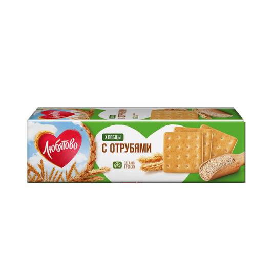 LUBYATOVO Crackers with Wheat Bran, 185g