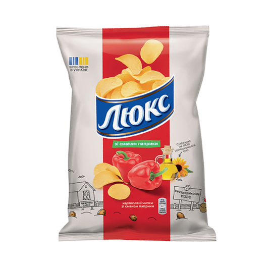 LUX Paprika Potato Chips, 125g