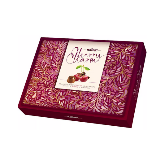 MAGNAT Cherry Charm Dark Praline with Cherry Candy Gift Box 150g