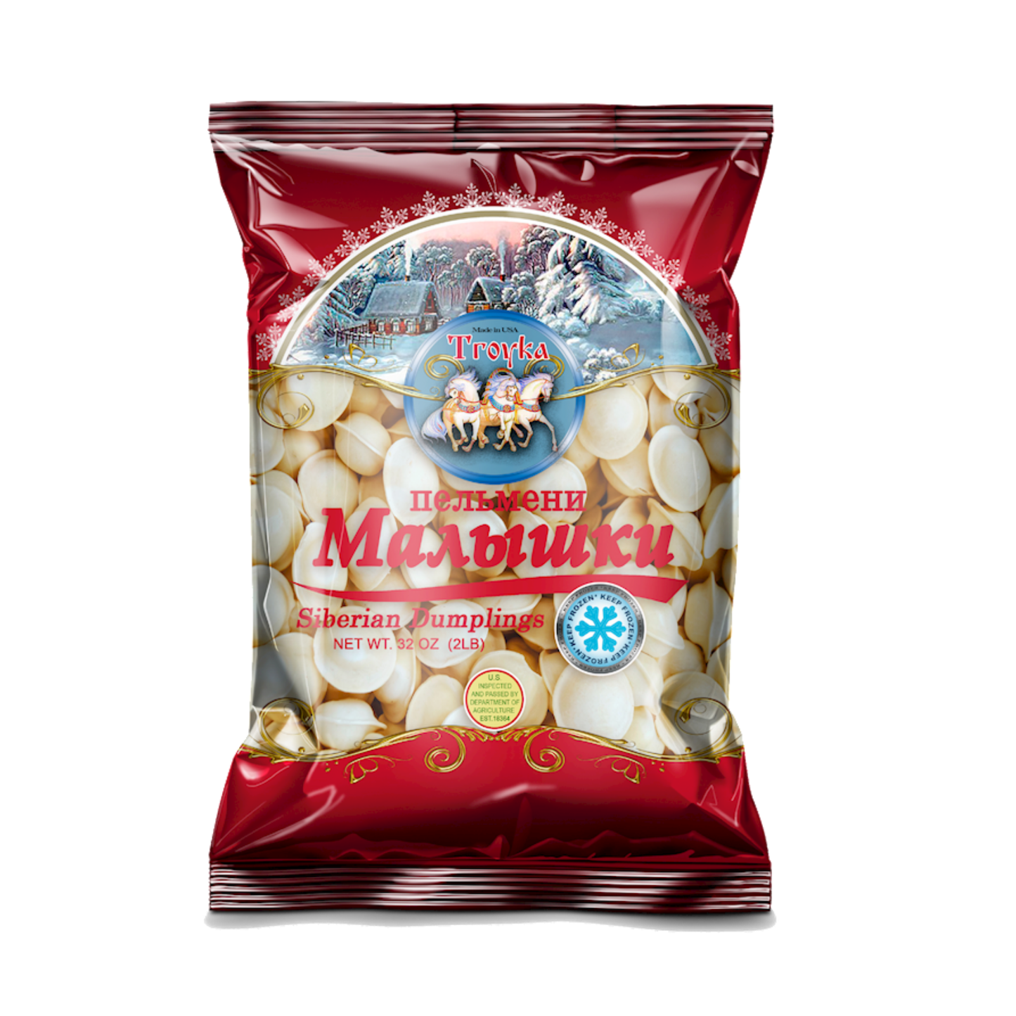 MALYSHKI Siberian Soup Mini Pelmeni, Frozen, 907g