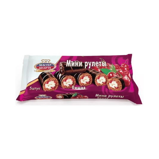 MASTER DESERTA Mini Roll Cherry 175g
