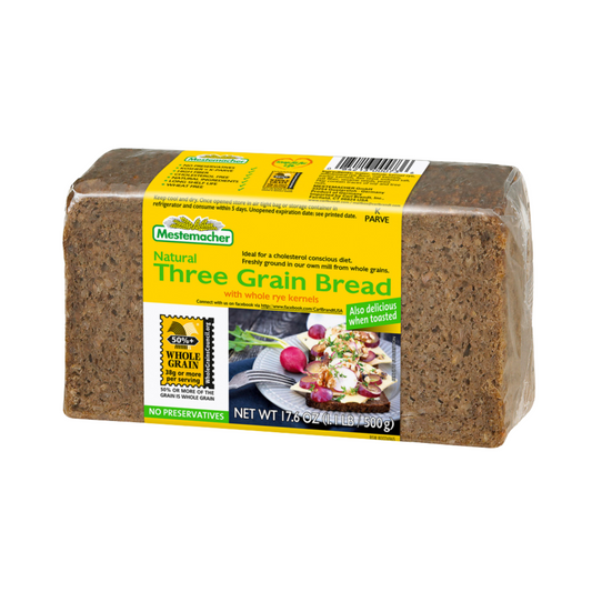 MESTEMACHER Natural Three Grain Bread 500g