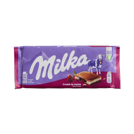 MILKA Milk Chocolate Bar with Cherry Cream 100g