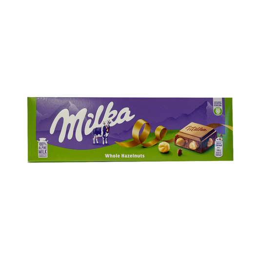 MILKA Milk Chocolate Bar with Whole Nuts 250g