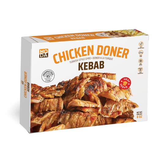 MODA Cooked and Sliced Chicken Doner Kebab, 227g