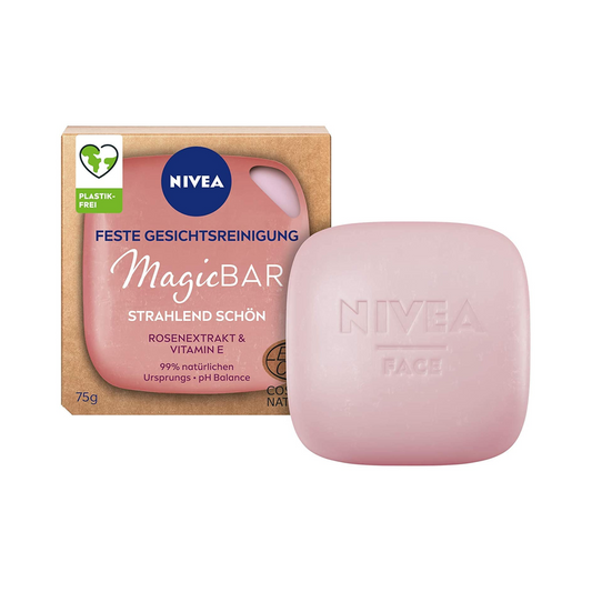 NIVEA Face Cleansing Magic Bar Rose & Vit. E Radiance 75g