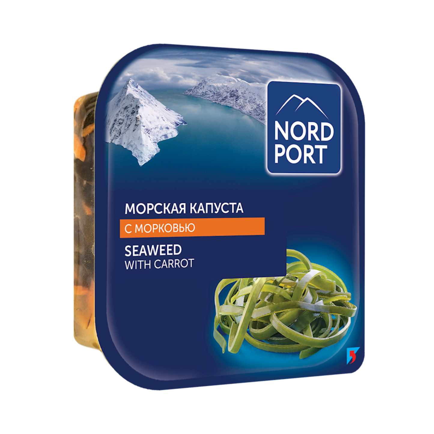 NORD PORT Classic Seaweed Salad "Carrot", 200g