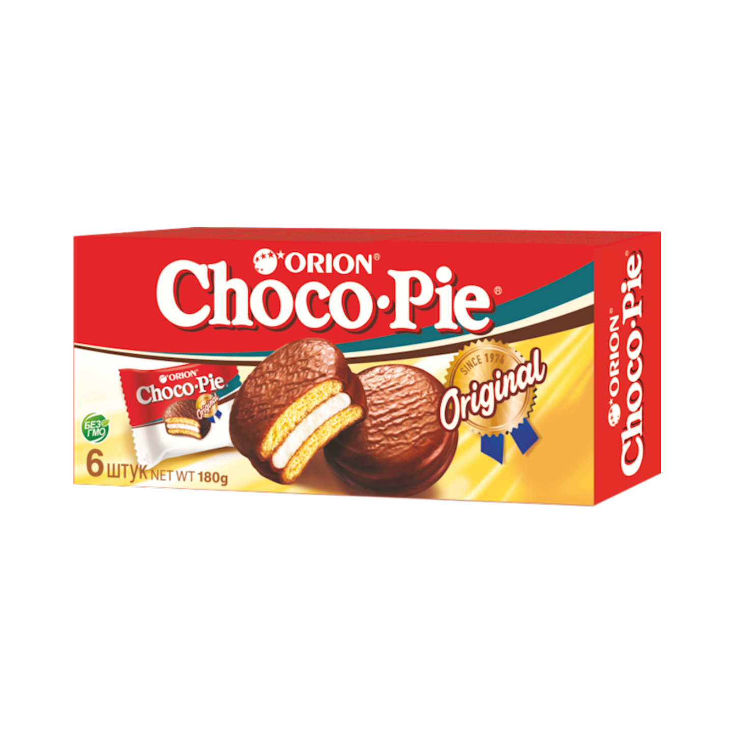 ORION Choco-Pie with Marshmallow Original, 6x30g