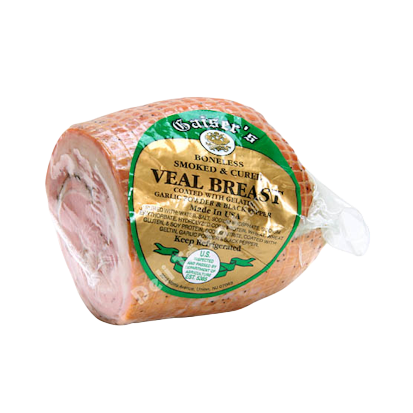 GAISER'S (Pre-Pk) Smoked & Cured Veal Breast Roll, by lb