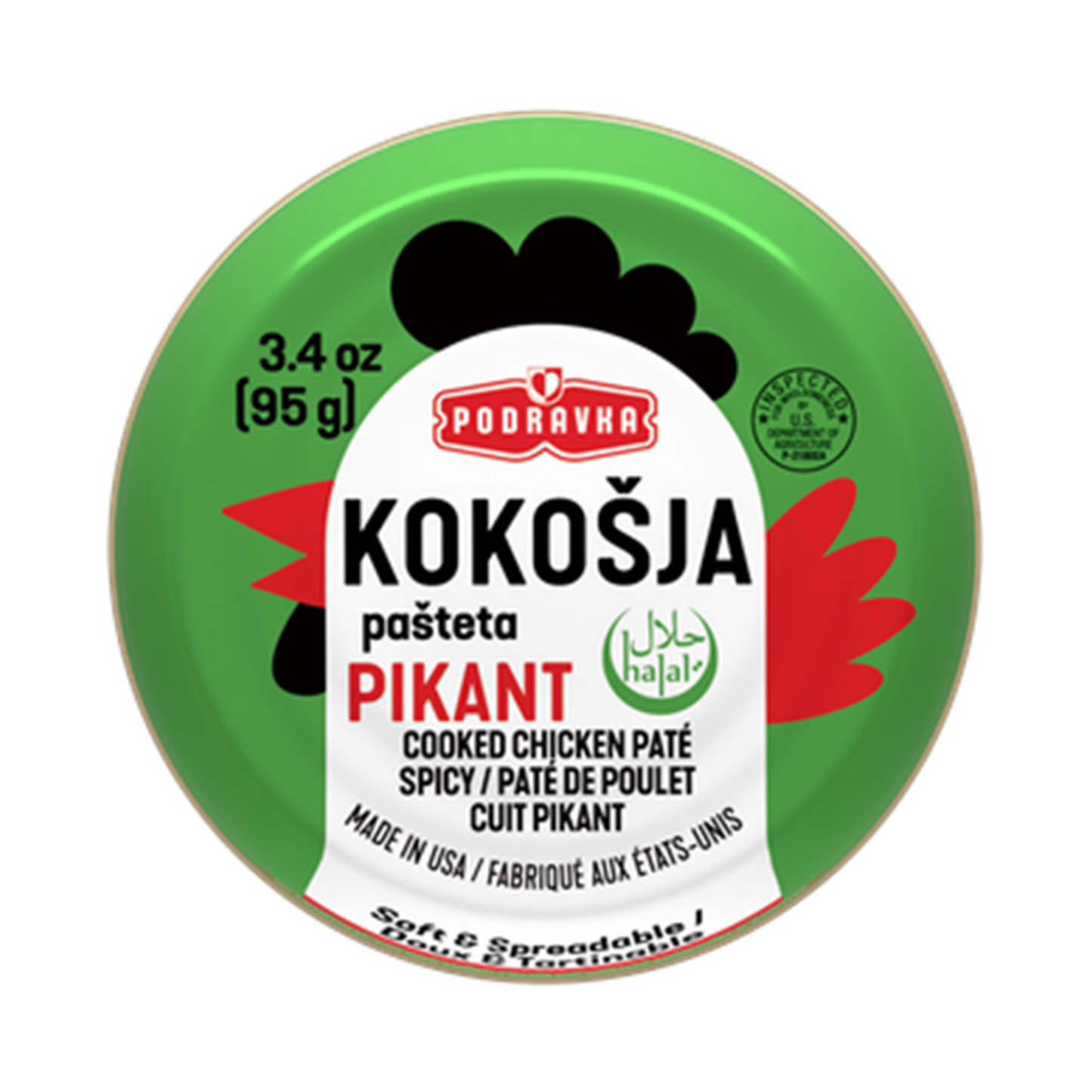 PODRAVKA Chicken Spicy Spread Pate, 95g