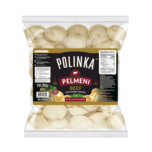 POLINKA Beef Pelmeni (Dumplings) Frozen, 907g