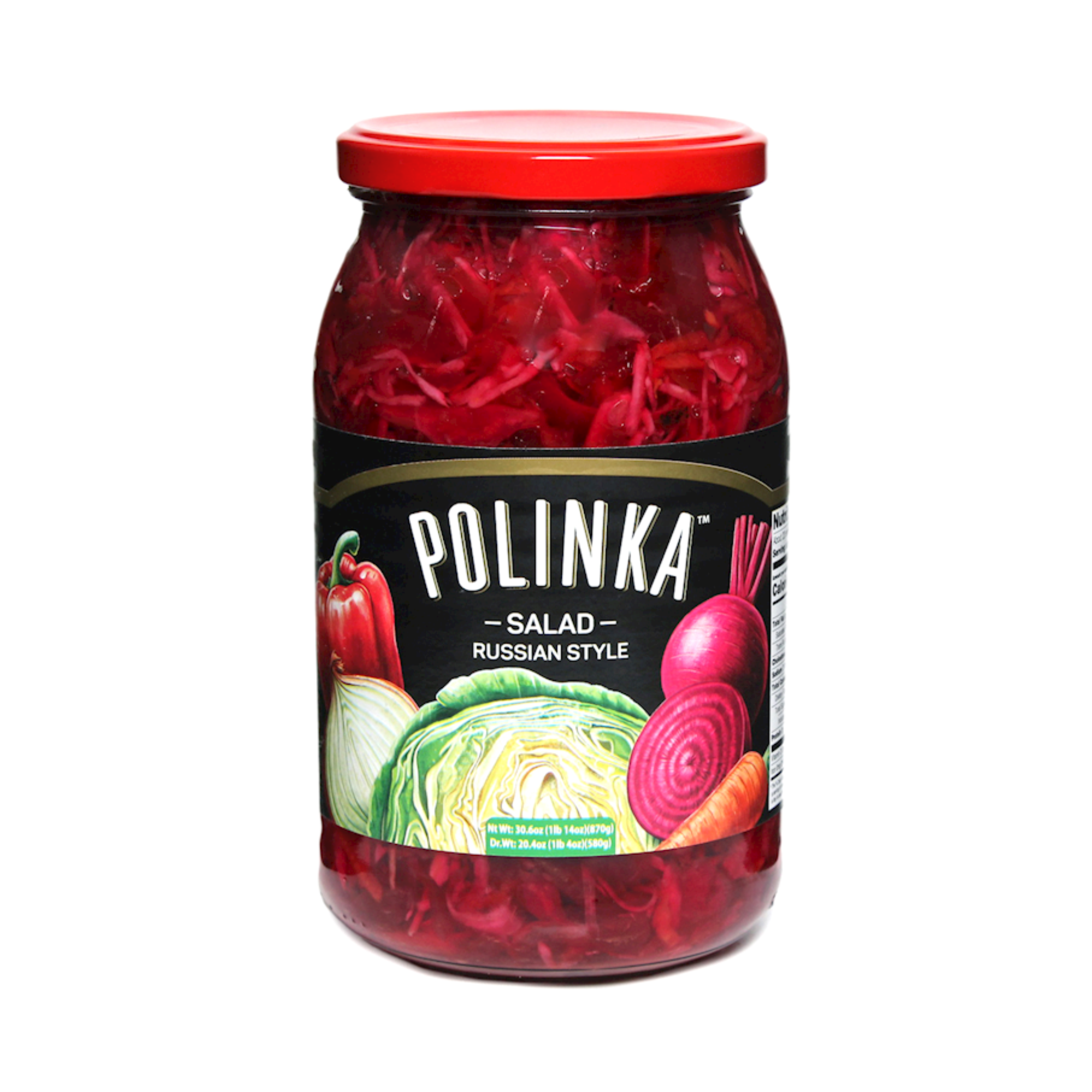 POLINKA Russian Style Salad, 900ml – Borsch and Beyond