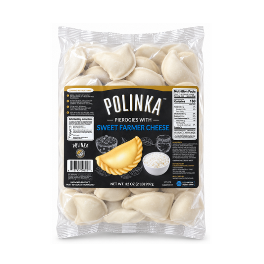 POLINKA Vareniki with Sweet Farmer Cheese Frozen, 907g