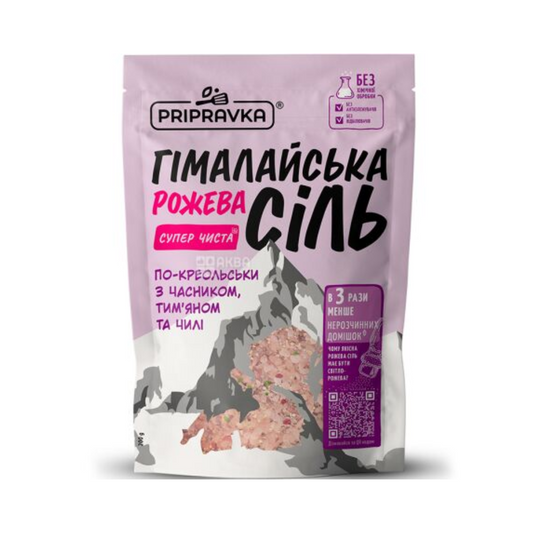 PRIPRAVKA Himalayan Pink Salt with Garlic, Thyme & Chili 200g