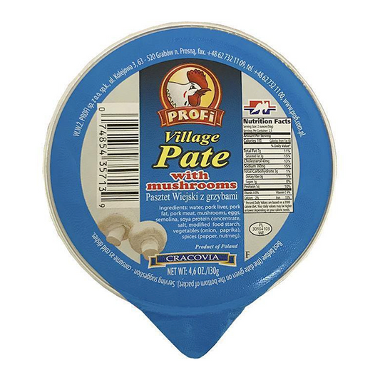 PROFI Village Pork Pate with Champignon Mushrooms, 130g