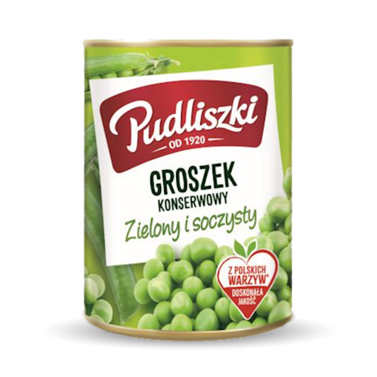 PUDLISZKI Green Peas, 400g