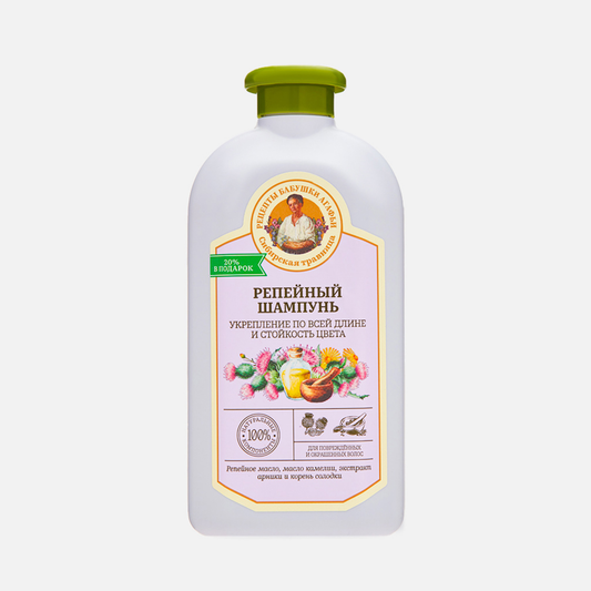 RECEPTI AGAFI Burdock Shampoo Hair Strengthening and Color Retention, 500ml