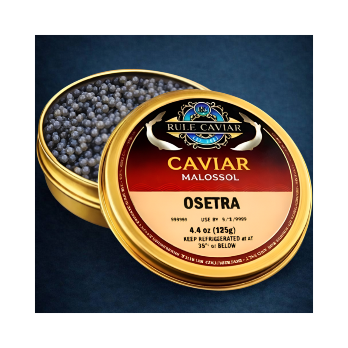RF Russian Osetra Caviar 125g (Metal Tin)