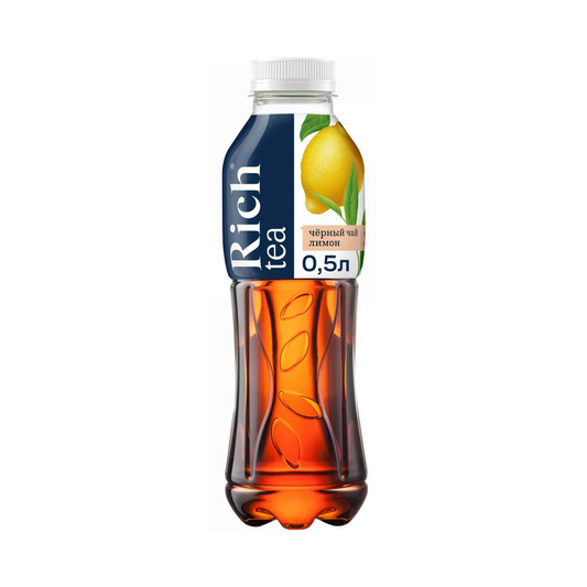 RICH Iced Black Tea with Lemon, 500ml