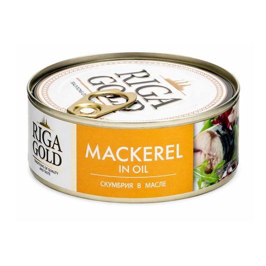 RIGA GOLD Mackerel in Oil, 240g