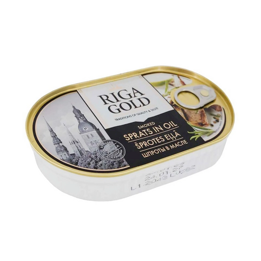 RIGA GOLD Smoked Sprats in Oil, 190g