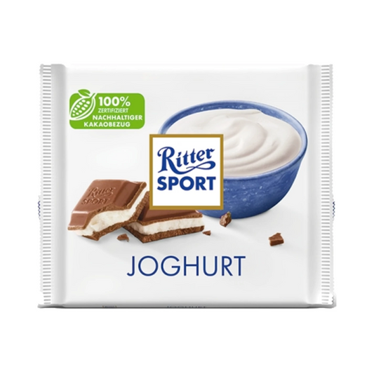 RITTER SPORT Milk Chocolate Yogurt, 100g