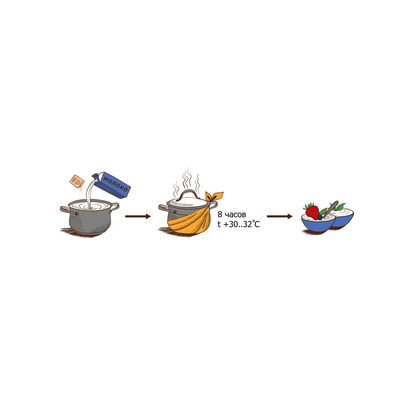 RODNUSHA ZAKVASKA Starter For Cottage Cheese 10g