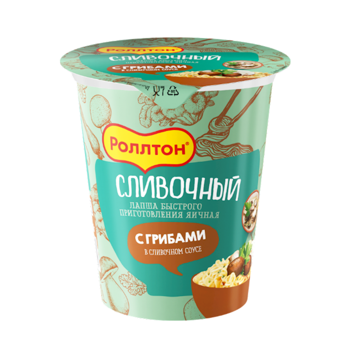 ROLTON Mushroom and Cream Souse Noodles (cup), 70g