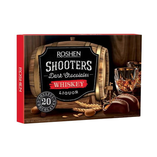 ROSHEN Chocolate Shooters with Whiskey Candy Box, 150g