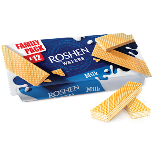 ROSHEN Wafers with Milk Filling, 216g