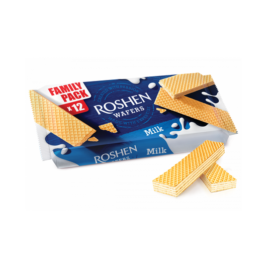 ROSHEN Вафли с молочной начинкой, 216г