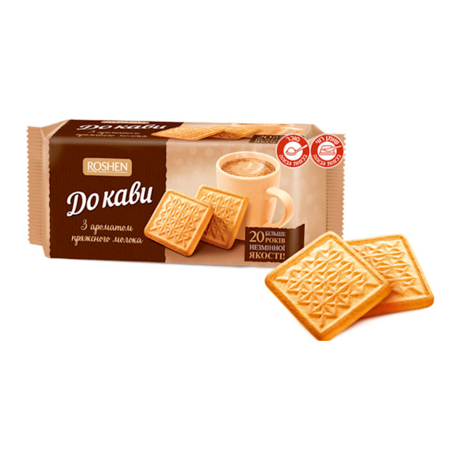 ROSHEN "Do Kavy" Cookies for Coffee Baked Milk, 185g