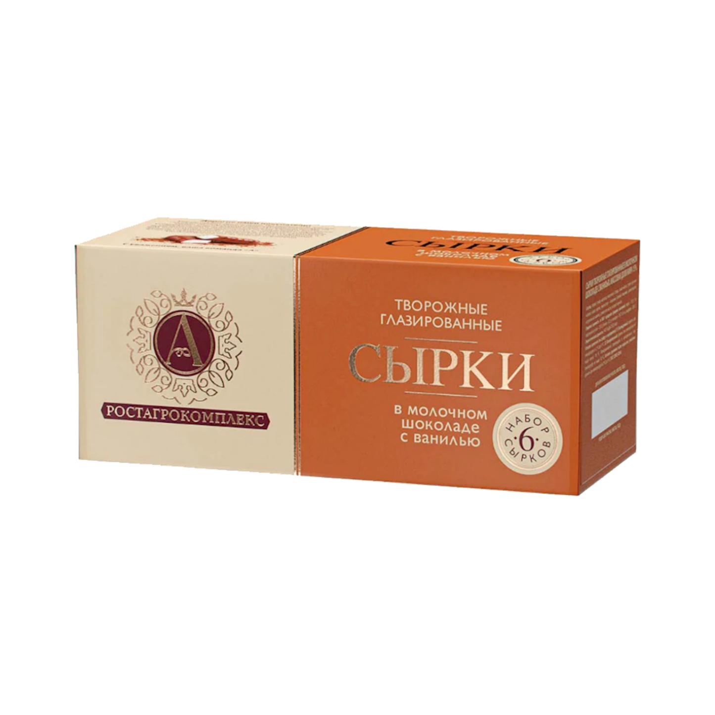ROSTAGROKOMPLEX Condensed Milk Glazed Cheesecake Bar Box, 6/25g
