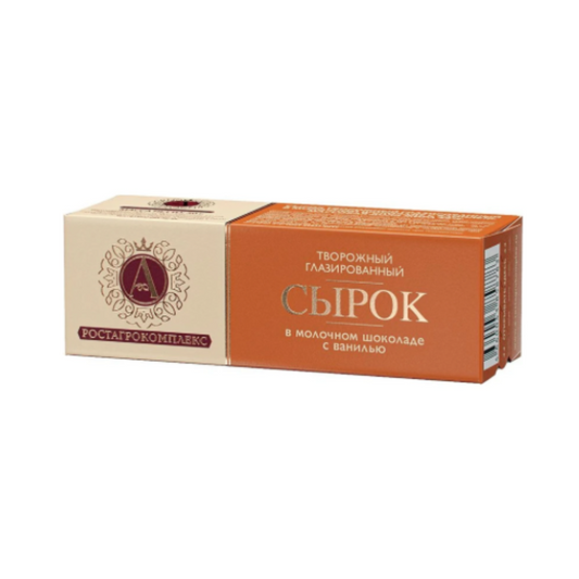 ROSTAGROKOMPLEX Vanilla Milk Glazed Cheesecake Bar 26%, 50g