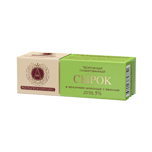 ROSTAGROKOMPLEX Vanilla Milk Glazed Cheesecake Bar 5%, 50g