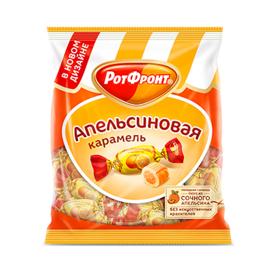 ROTFRONT Orange Caramel Candy Packaged, 250g