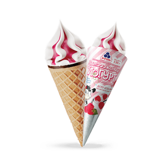 RUD Frozen Yoghurt with Raspberry Cone 150g