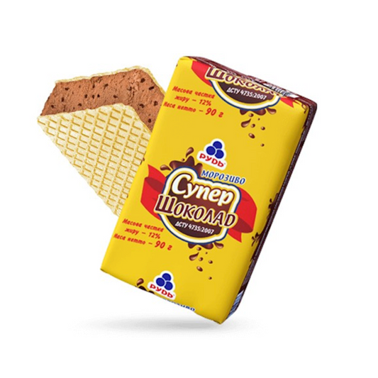 RUD Super Chocolate Sandwich Ice Cream 90g
