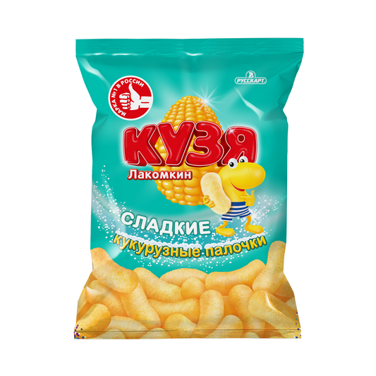 RUSSKART "Kuzya Lakomkin" Sweet Corn Sticks, 140g