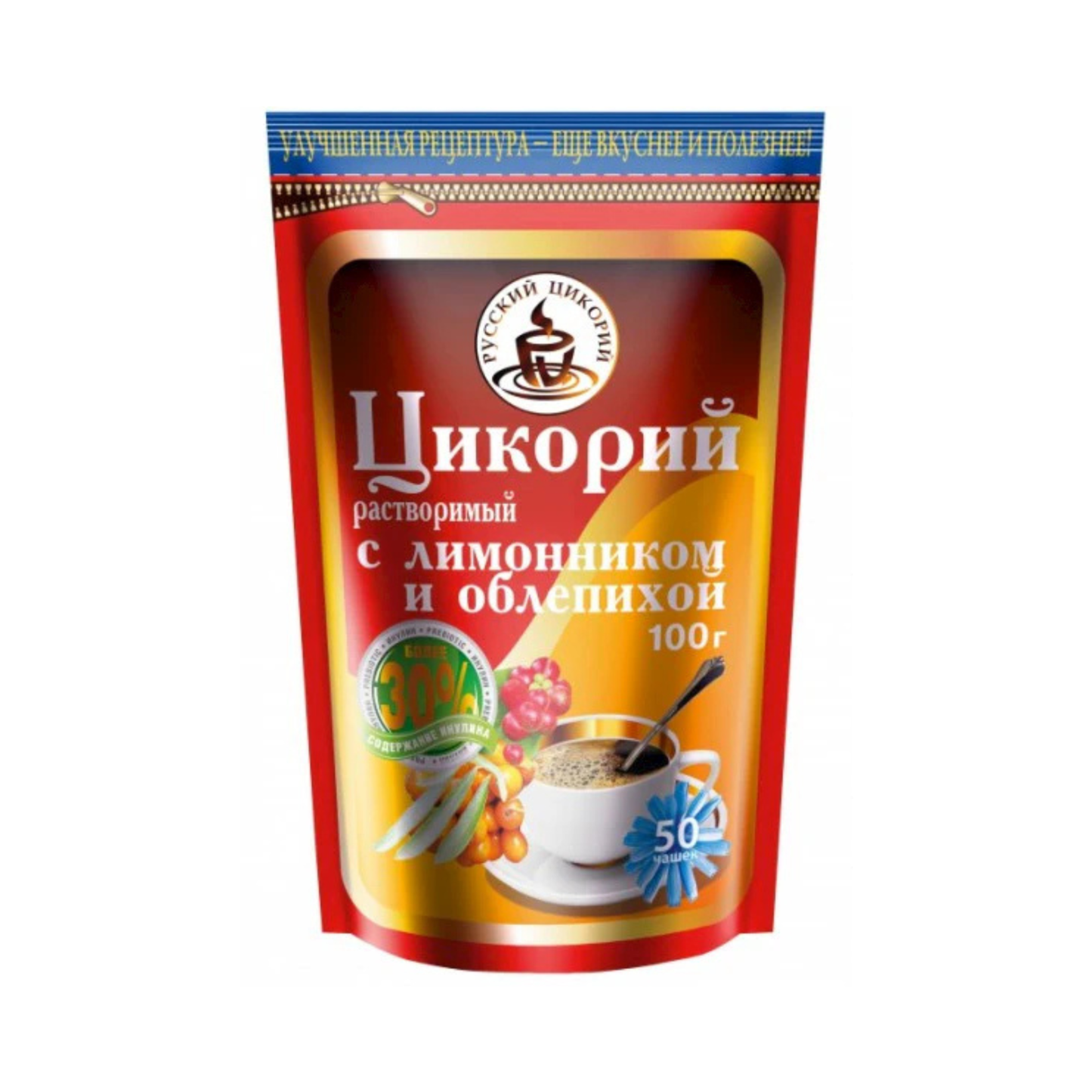 RUSSKI TSIKORY Instant Chicory with Lemongrass and Sea Buckthorn, 100g