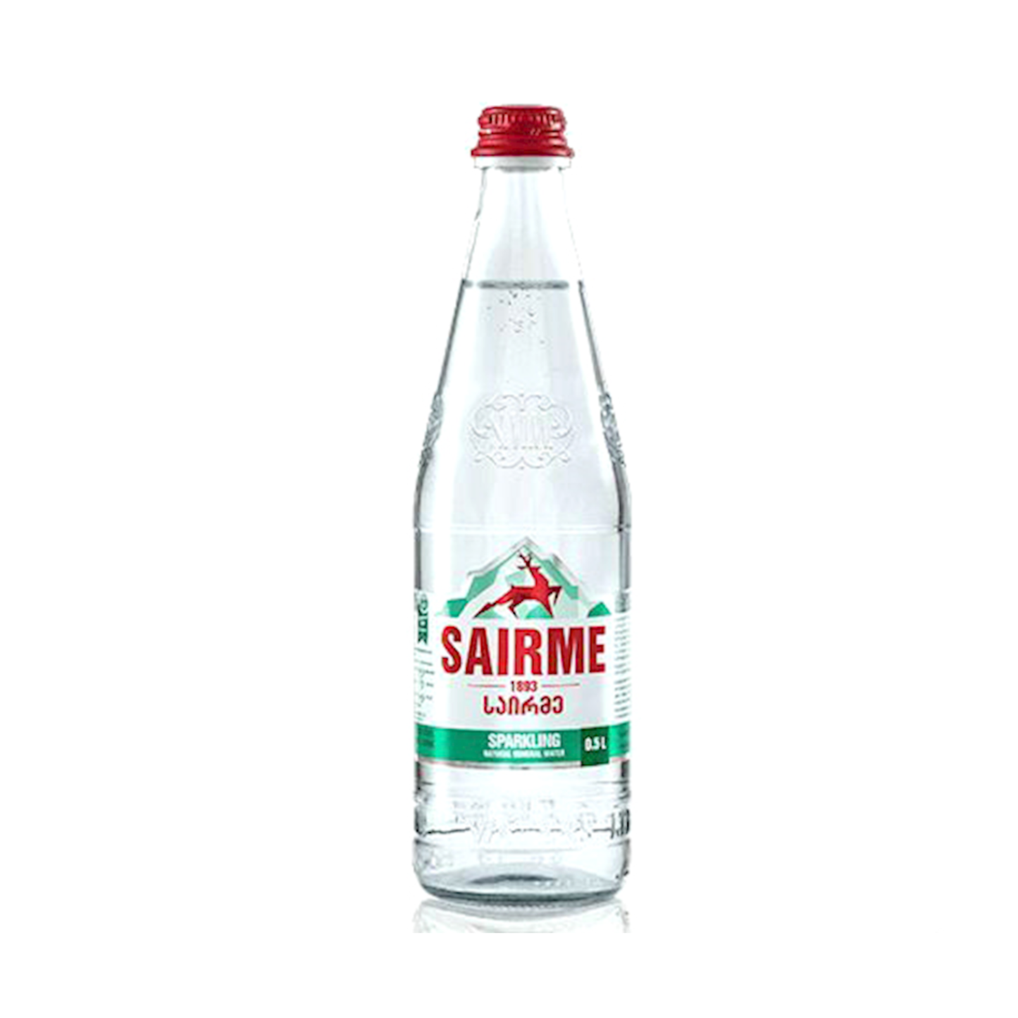 SAIRME Natural Sparkling Mineral Water (Glass), 500ml