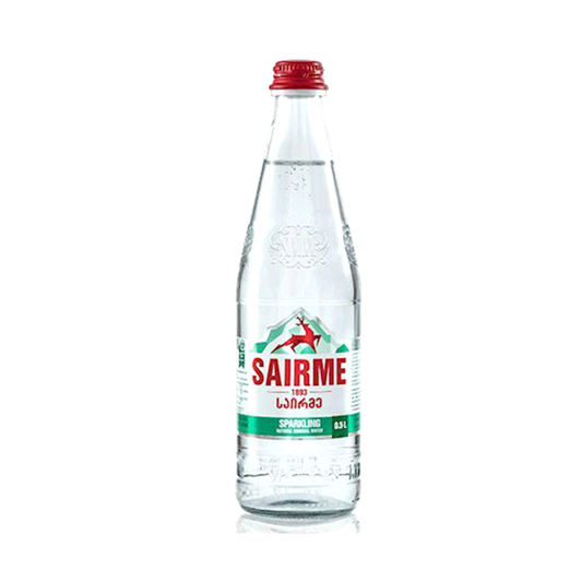 SAIRME Natural Sparkling Mineral Water (Glass), 500ml