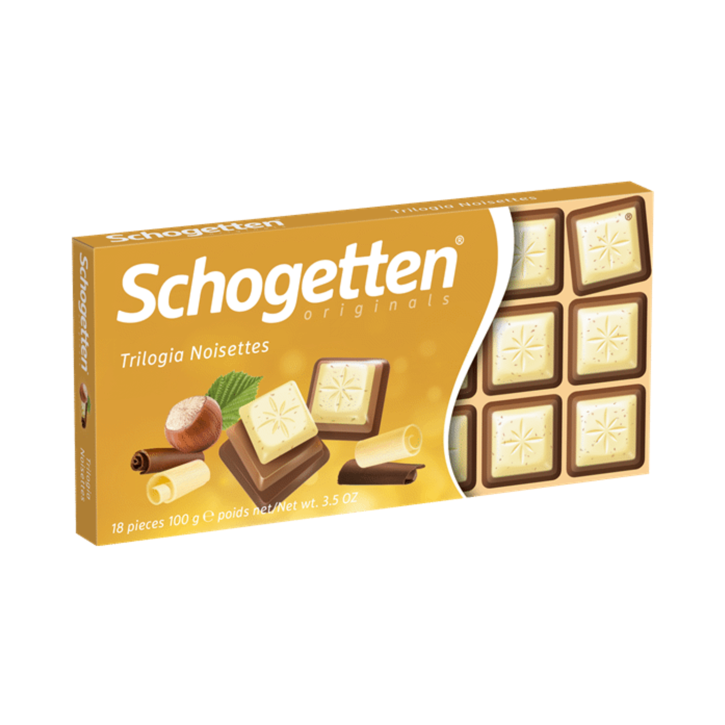 SCHOGETTEN Milk Chocolate Trilogia, 100g