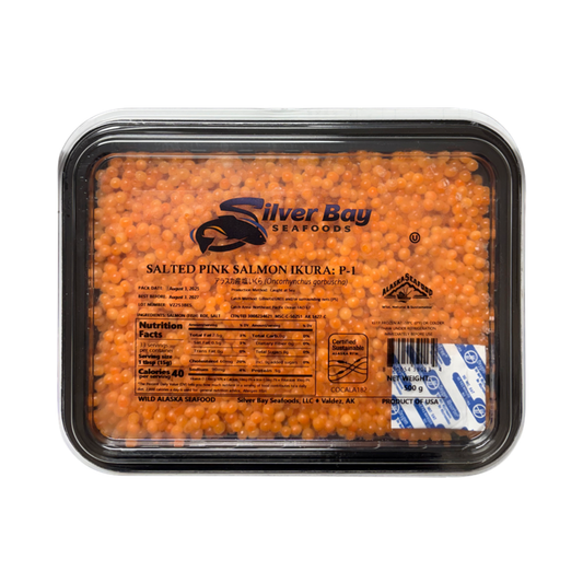 SILVER BAY Red Caviar Pink Salmon Ikura, 500g