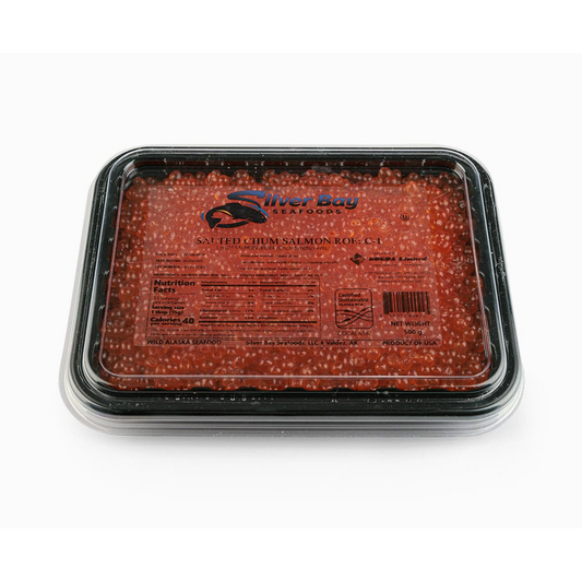 SILVER BAY Tray Red Caviar (Grade C1) Chum Salmon Ikura 500g